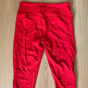 RED Victoria’s Secret Leggings w Ankle Detail NWOT